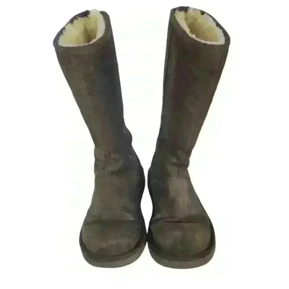 Ugg Knightsbridge Tall Chocolate suede boots Sz 6